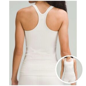 Lululemon Ebb to Street Tank Top Light Support, B/C Cup Bone size 14 NWT